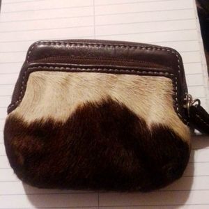 Overland Odessa cowhide mini coin purse